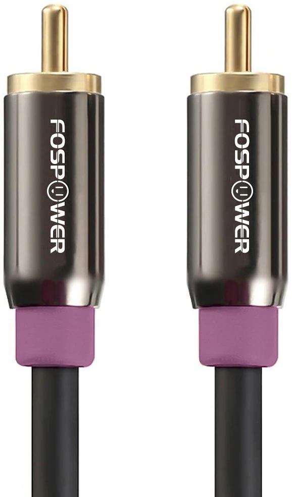 Fospower Subwoofer Rca Kabelis, 3m, Paauksuoti Jungtys