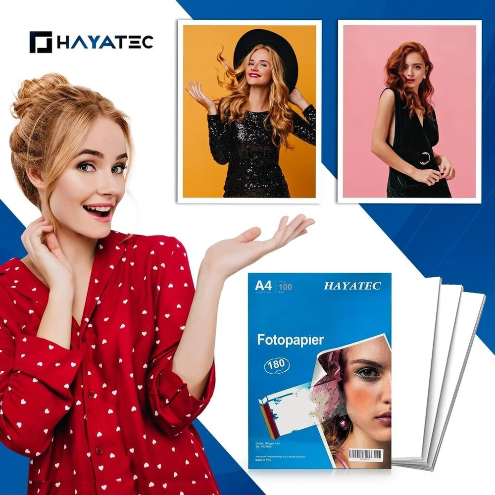 Objektyvas Fotopopierius A4 Matinis, 100 lapų, 180 g/m², Greitai Džiūstantis