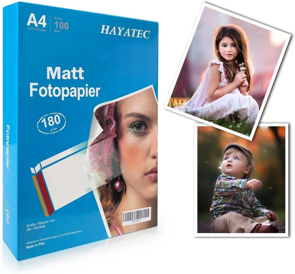 Objektyvas Fotopopierius A4 Matinis, 100 lapų, 180 g/m², Greitai Džiūstantis