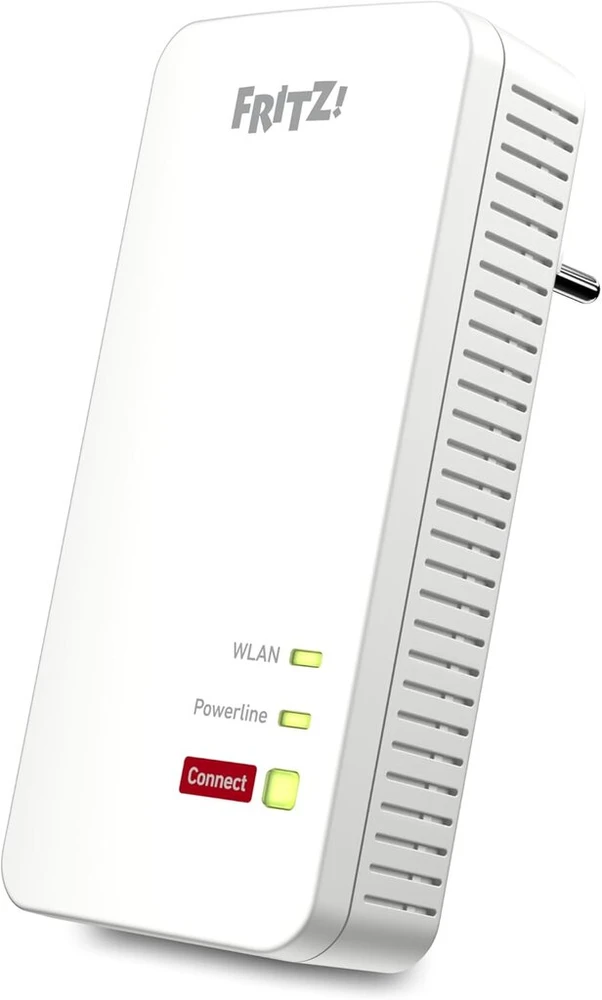 Fritz!powerline 1240 Ax Single Adapteris (gigabitinis powerline su wi-fi 6, wlan prieigos taškas, idealus medijos srautiniam perdavimui, hd vaizdo įrašams, interneto televizijai, 1200 mbps, vokiška versija)