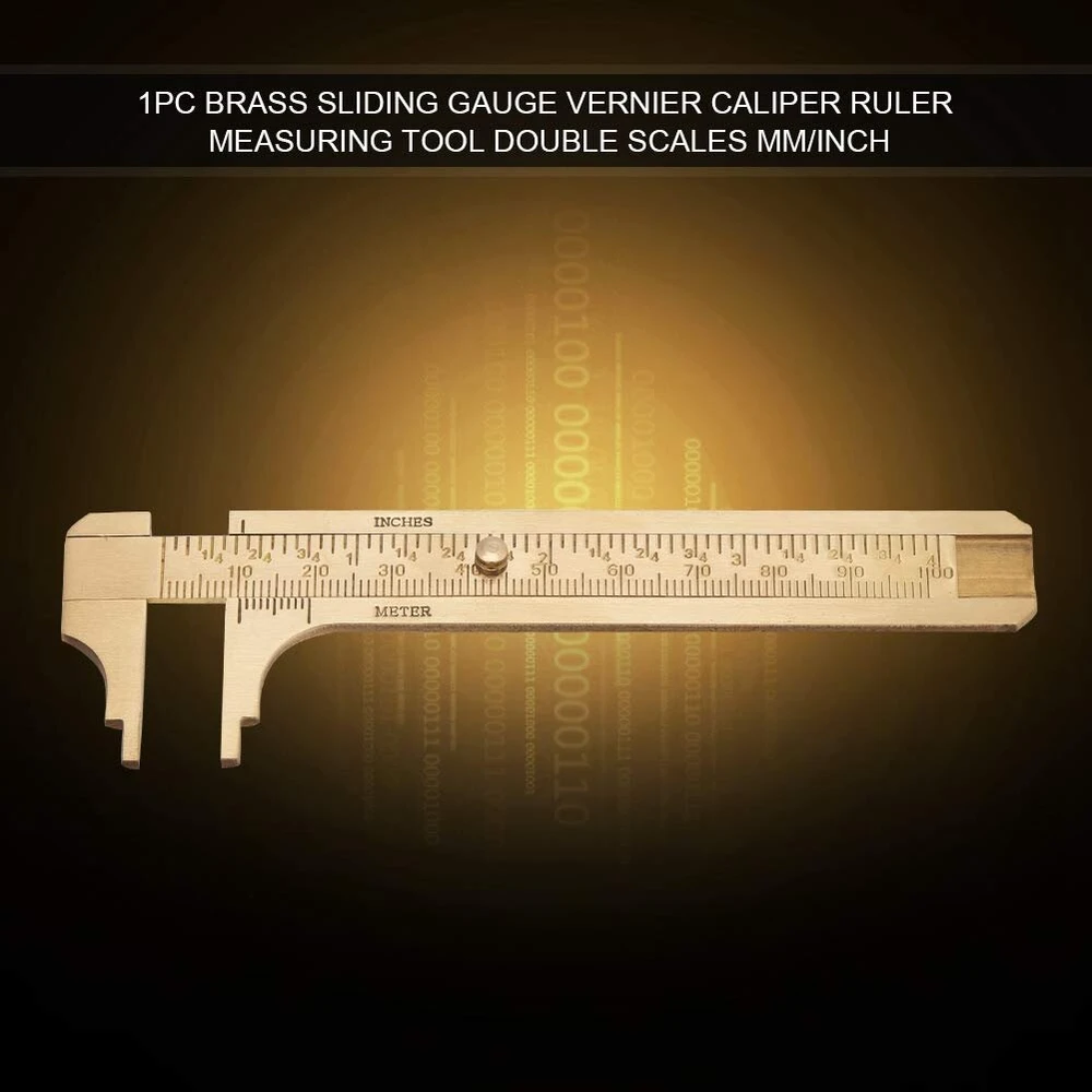 Ftvogue Žalvarinis Vernier Suportas 100mm
