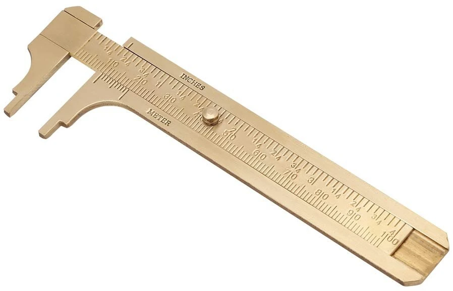 Ftvogue Žalvarinis Vernier Suportas 100mm