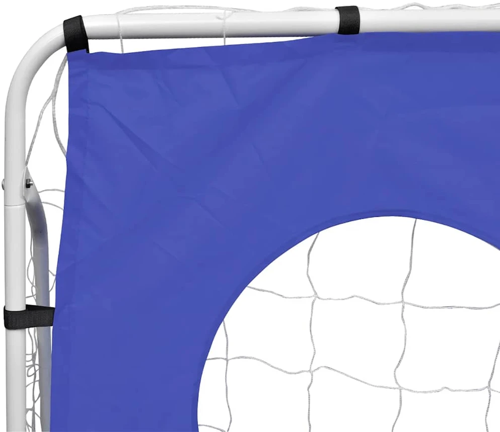 Futbolo vartai su treniruočių sienele, 240x92x150cm, plienas