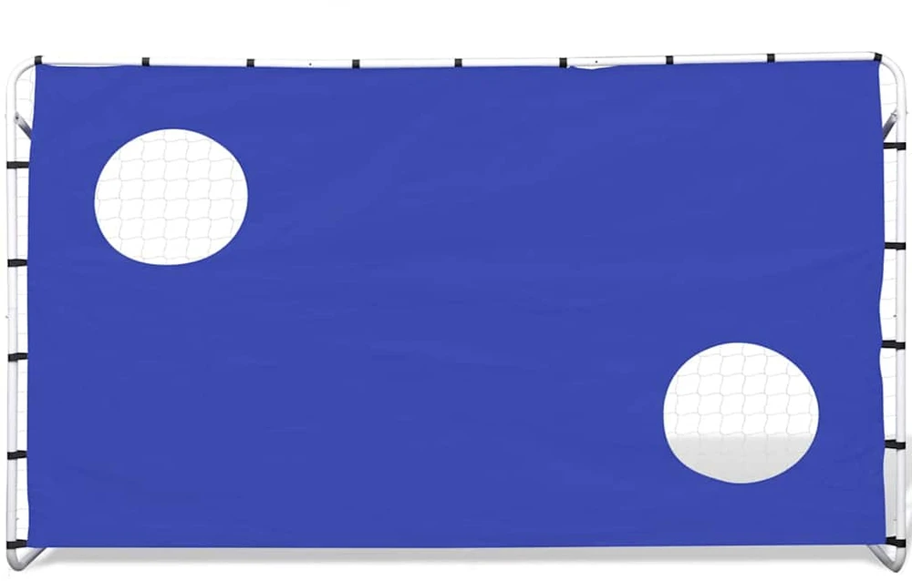 Futbolo vartai su treniruočių sienele, 240x92x150cm, plienas