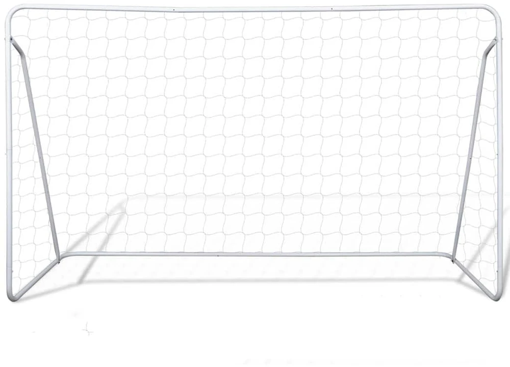 Futbolo vartų su tinklu rinkinys, 240x90x150cm, plienas
