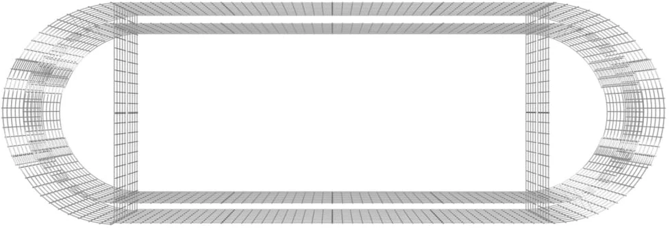 Gabiono lovelis, 300x100x100cm, galvanizuota geležis, aukštas