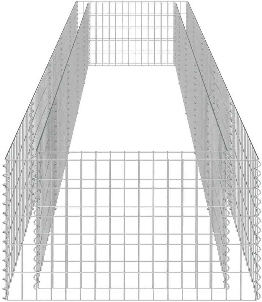 Gabiono vazonas, galvanizuotas plienas, 450x90x50cm, aukštas