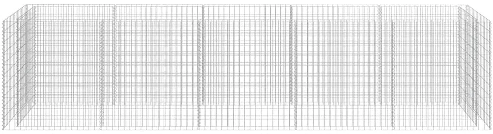 Gabiono vazonas, galvanizuotas plienas, 450x90x100cm, aukštas