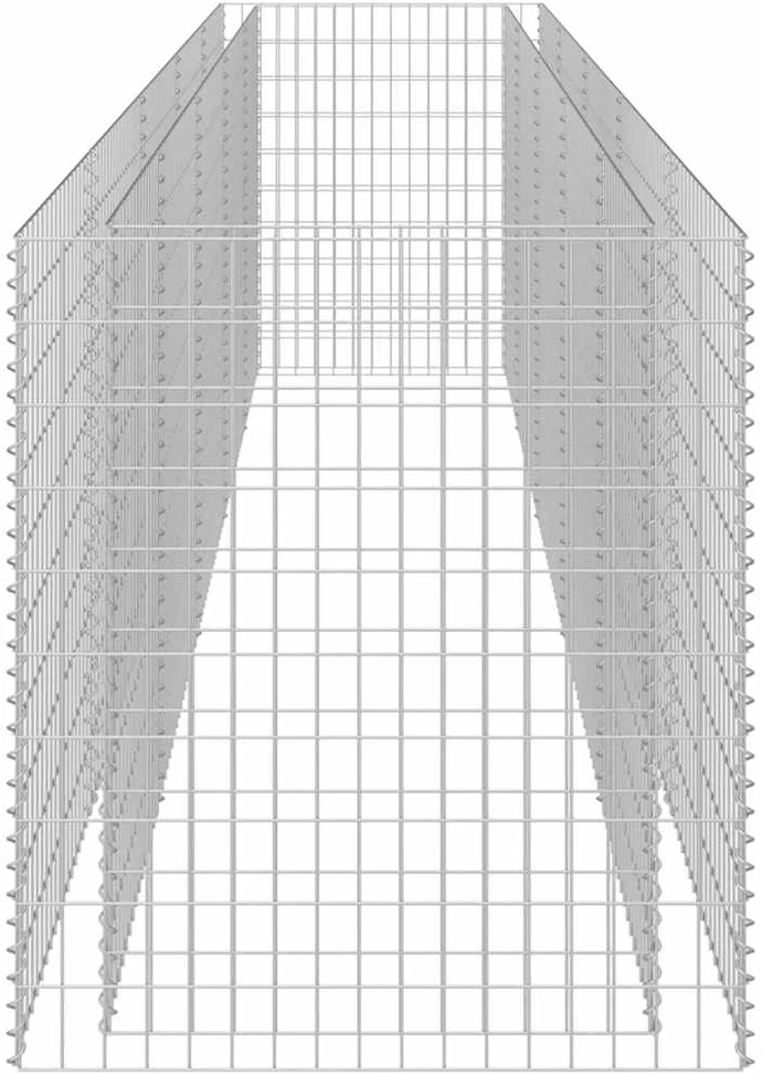 Gabiono vazonas, galvanizuotas plienas, 450x90x100cm, aukštas