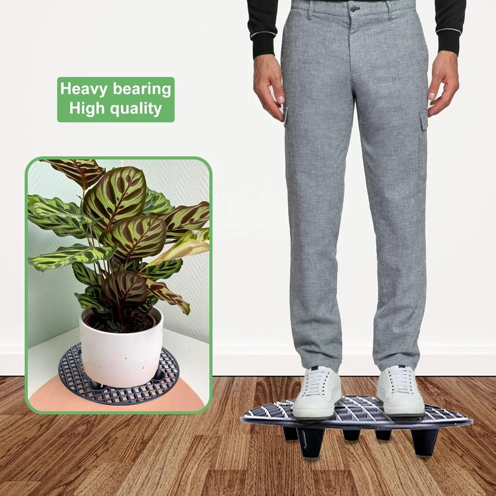Gaeshow 6 vnt. gėlių vazonų tinklelio padėklų rinkinys, gėlių vazonų tinklelio kilimėliai, bonsai tinklelis, plastikinis gėlių vazono padėklas naudojimui patalpose ir lauke, bonsai tinklelio drenažo kilimėlis (30 cm)