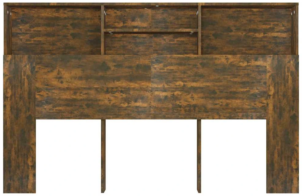 Lova Galvūgalis-spintelė, dūminio ąžuolo spalvos, 160x19x103,5cm