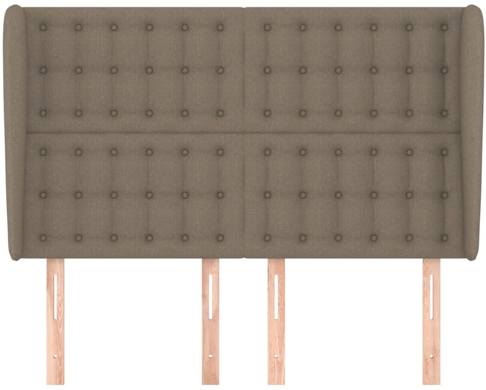 Lova Galvūgalis su auselėmis, taupe, 147x23x118/128cm, audinys