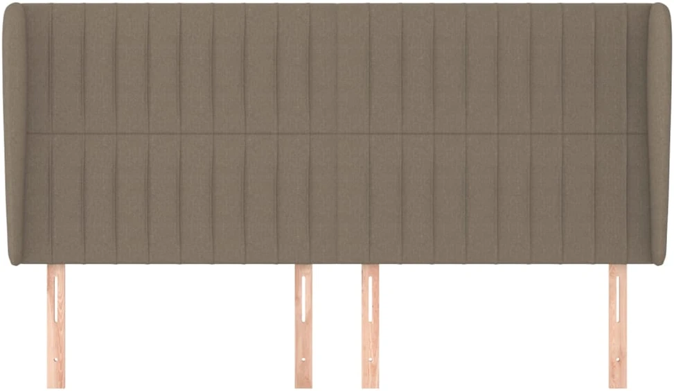 Lova Galvūgalis su auselėmis, taupe, 163x23x118/128cm, audinys