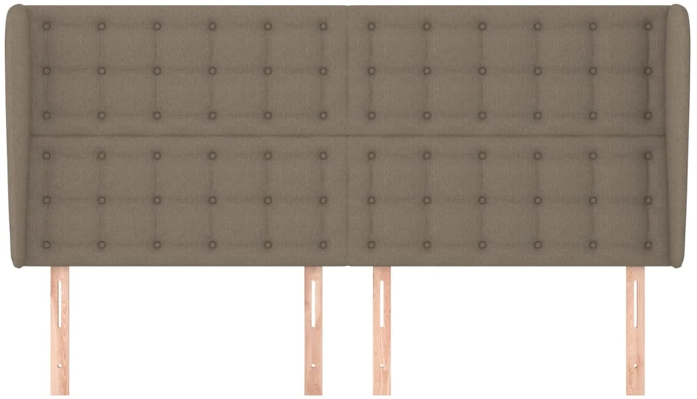 Lova Galvūgalis su auselėmis, taupe, 163x23x118/128cm, audinys
