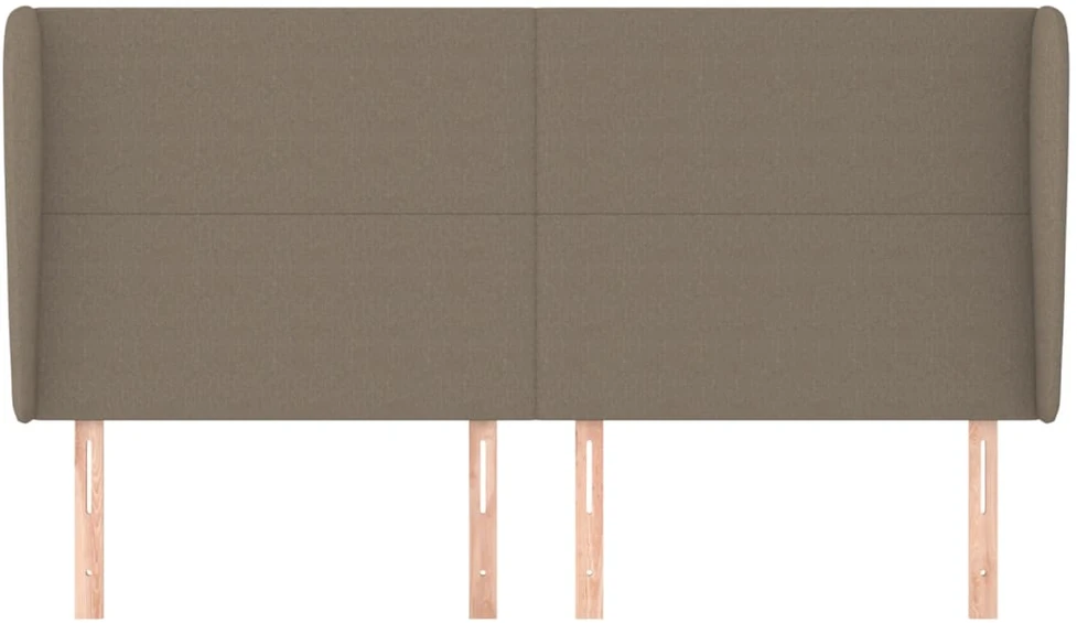 Lova Galvūgalis su auselėmis, taupe, 183x23x118/128cm, audinys