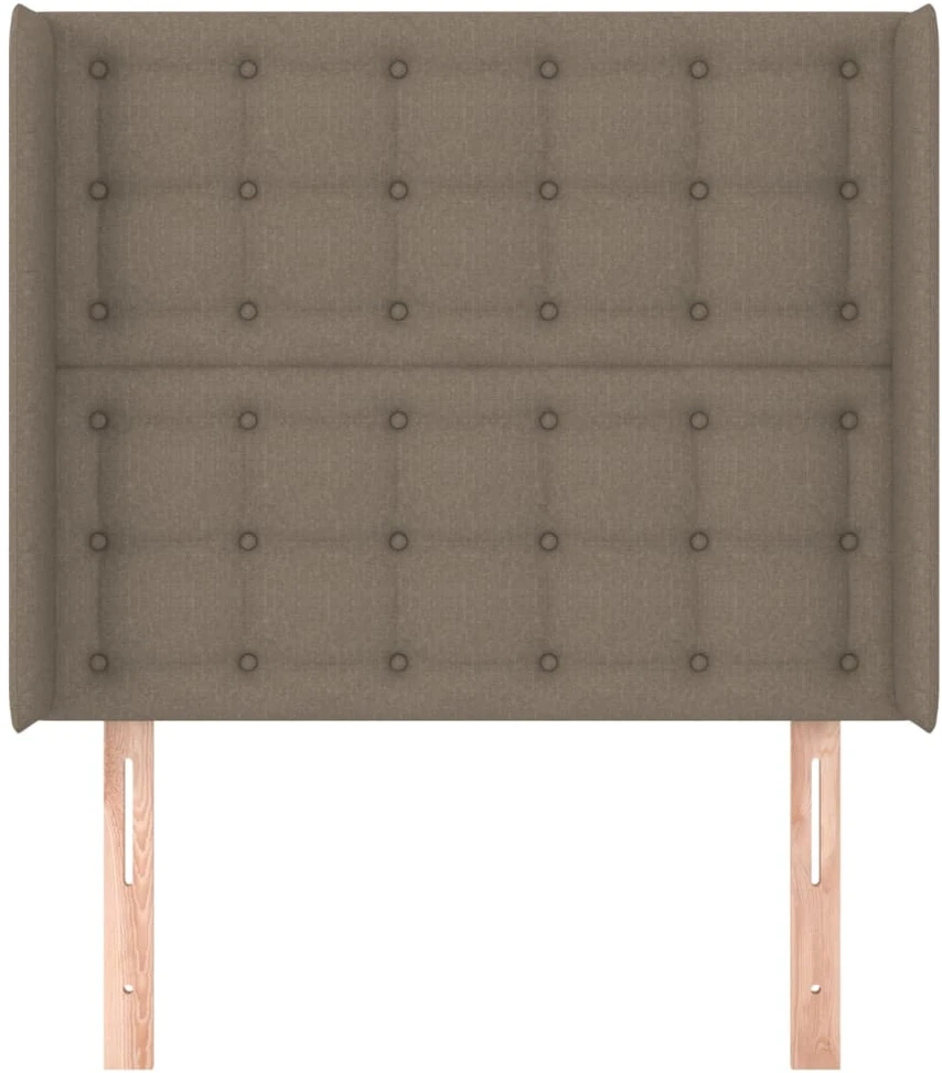 Lova Galvūgalis su auselėmis, taupe, 83x16x118/128cm, audinys