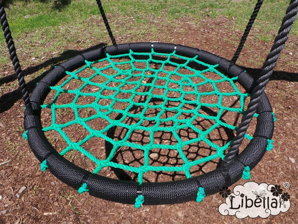 GANDRO LIZDAS SŪPYNĖS XL 100cm JUODOS IR ŽALIOS VIRVĖS 18mm
