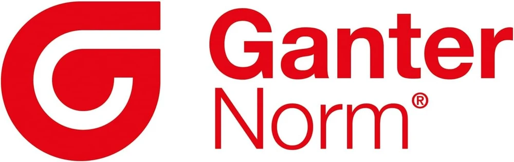 Ganter standartiniai elementai, reguliuojama užveržimo rankenėlė su nerūdijančio plieno varžtais – gn 300.1 rankenėlės ilgis: 45 mm, varžto sriegis ir fiksavimo varžtas iš nerūdijančio plieno | lieto cinko rankenėlė, padengta juodu plastiku | 1 vnt.), juo