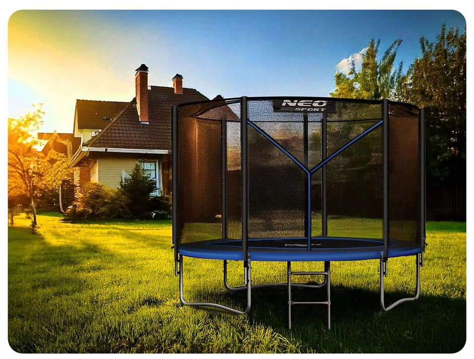 „Garden BaTrampoline 6ft/183cm“ su išoriniu tinkleliu ir neo sporto kopėčiomis