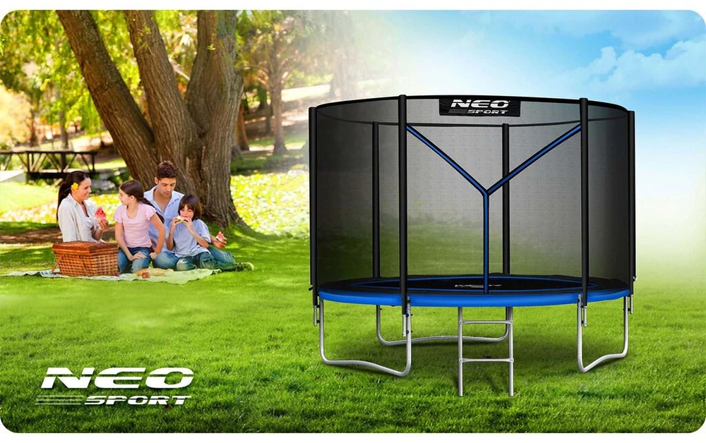 „Garden BaTrampoline 6ft/183cm“ su išoriniu tinkleliu ir neo sporto kopėčiomis