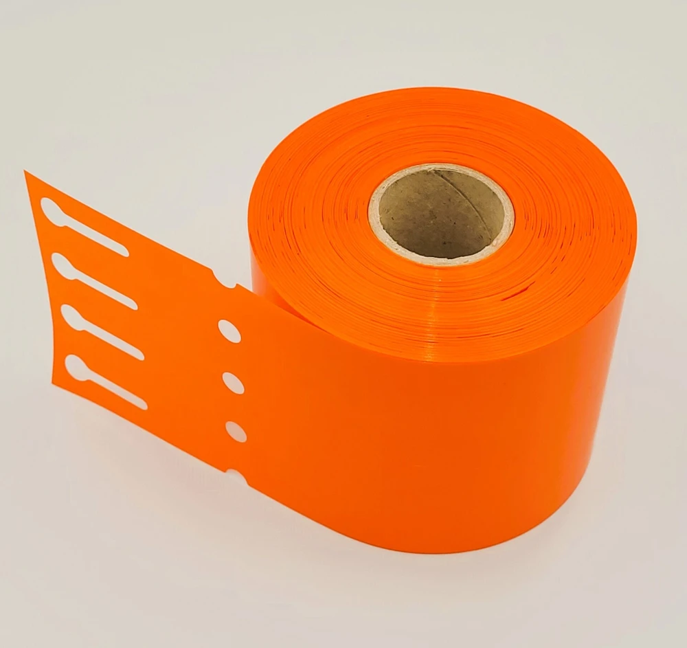 Garden-label.pl sodo etiketės kilpa surišamos 25 mm x 25 mm 25x250 oranžinės 2000 vnt.