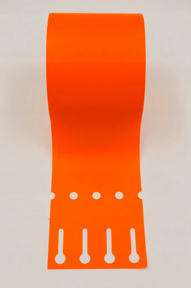 Garden-label.pl sodo etiketės kilpa surišamos 25 mm x 25 mm 25x250 oranžinės 2000 vnt.