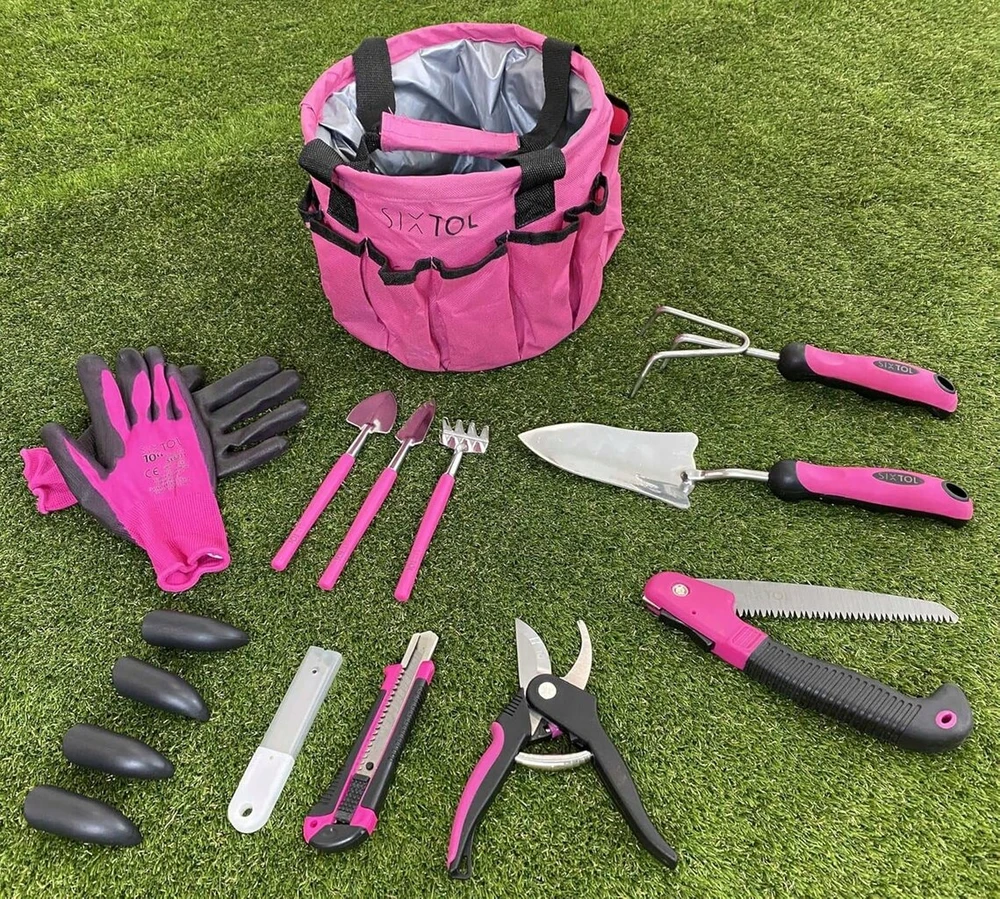 Grandininis pjūklas Garden Line Steel garden tools for women set 10in1 pink