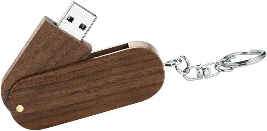 Garrulax 8gb 16gb 32gb Premium Rotation Solid Wood High Speed Usb 2.0 Flash Drive atminties kortelė duomenų saugykla raktų pakabukas su medine dėžute