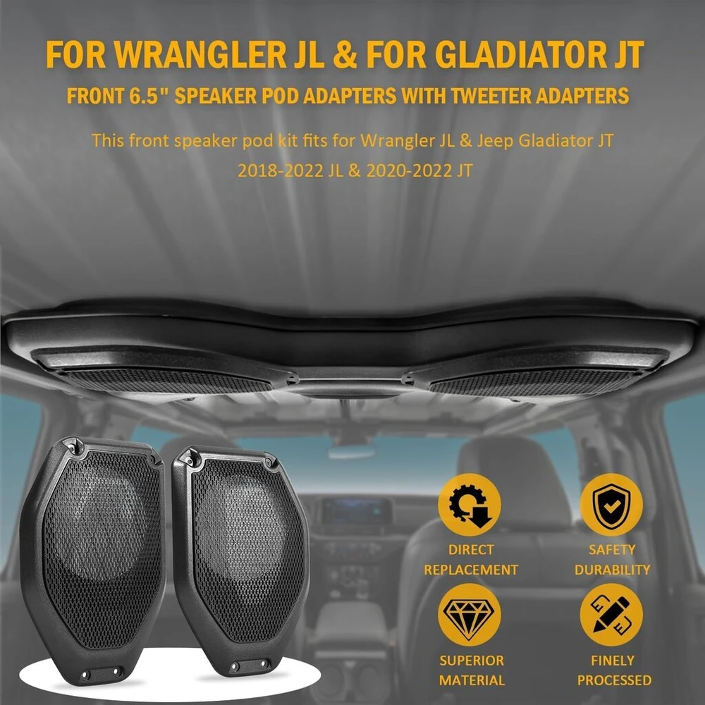 Garsiakalbių adapteriai Jeep Wrangler Jl/gladiator Jt (2018-2024)