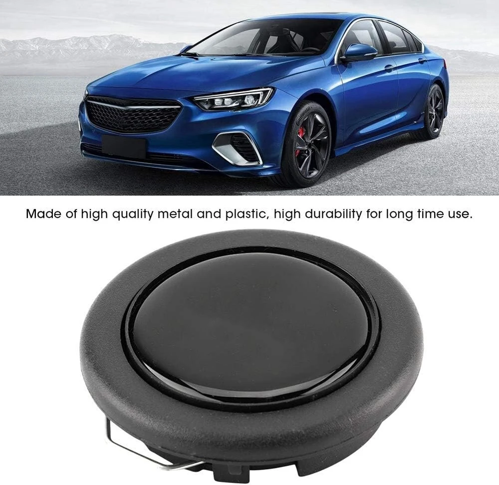 Garso signalo mygtukas, konvertuoto automobilio vairo garso signalo mygtukas universalus juodas vairo garso signalo stebulė vairo garso signalo mygtukas + porsche vairo garso signalo mygtukas