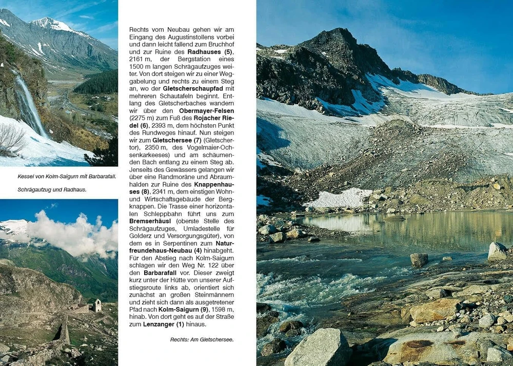 Gasteinertal: Großarltal – Raurisertal – Nationalpark Hohe Tauern. 58 maršrutai. Su Gps takeliais