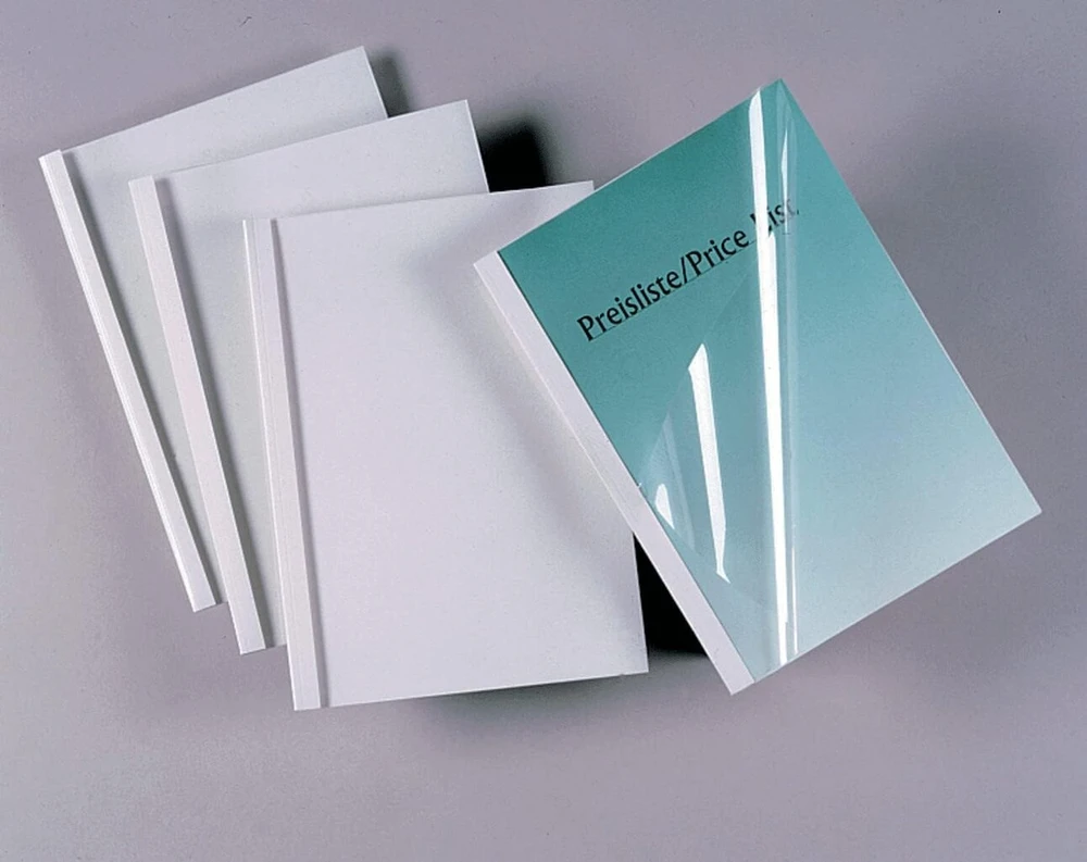 Gbc Thermal Pvc A4 įrišimo viršeliai - 1.5 mm, balti, 100 vnt.