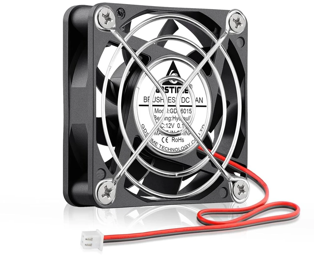 Gdstime 80mm 12v Dc Ventiliatorius 2800 Rpm 2 Pin Kompiuteriui, 124751