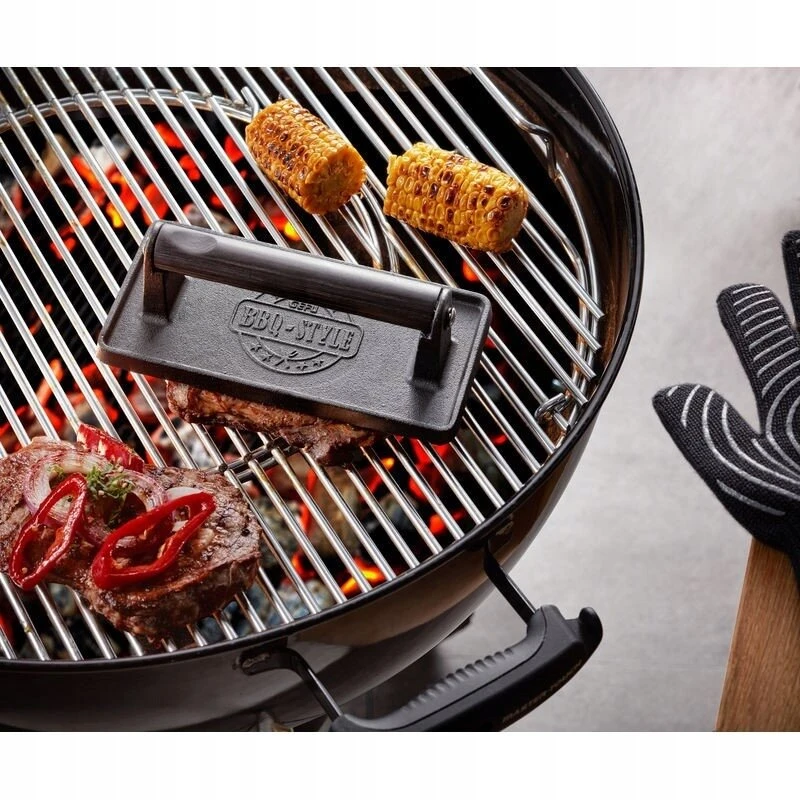 Gefu kepsnių presas Bbq griliui 1kg Ketaus mėsos svoris Super efektas :)