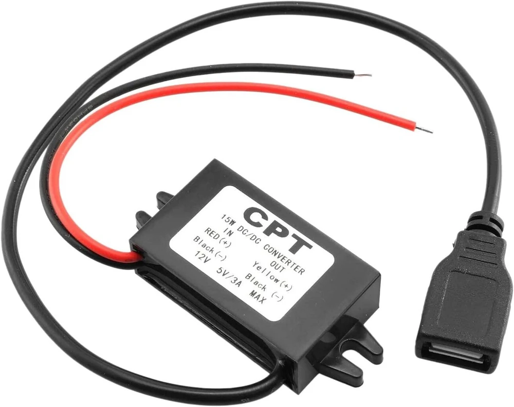 Geieold automobilinis Dc 12v į 5v 3a įtampos keitiklis su paprastais Usb adapterio kištukais telefonams ir audio įrangai automobilyje įkrauti