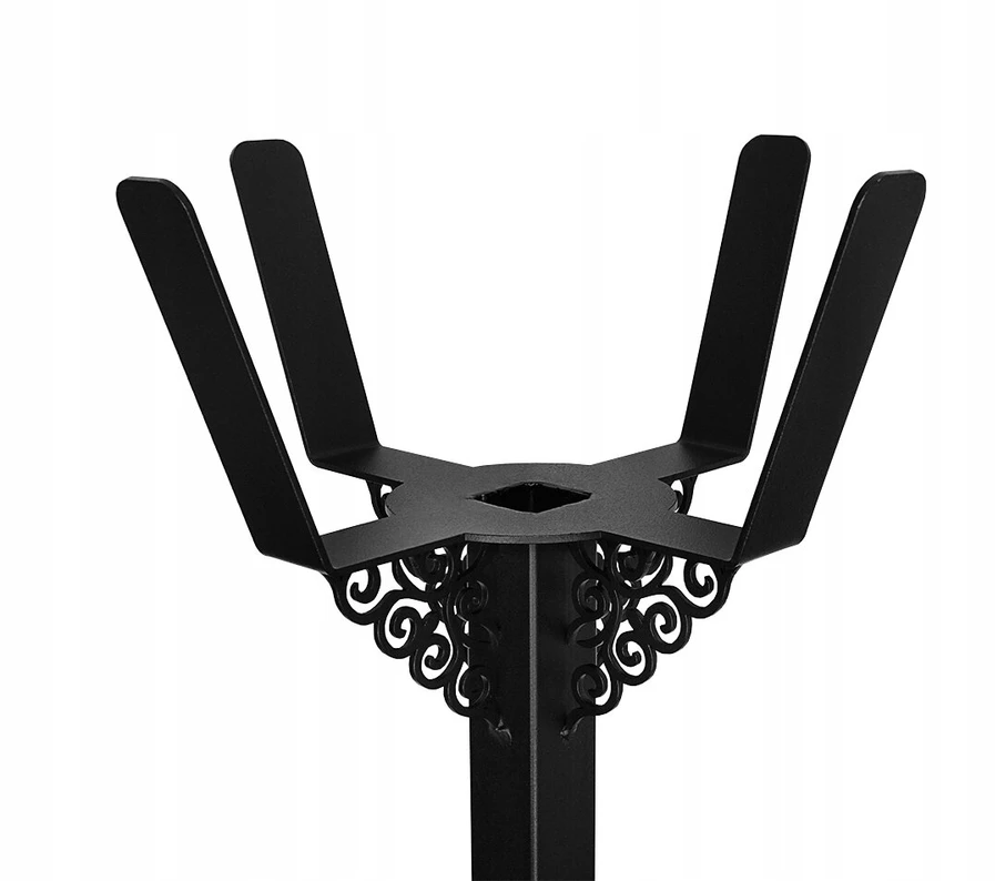 Gėlių stovas sodui metalinis gėlių stovas juodas 120cm 2 vnt.