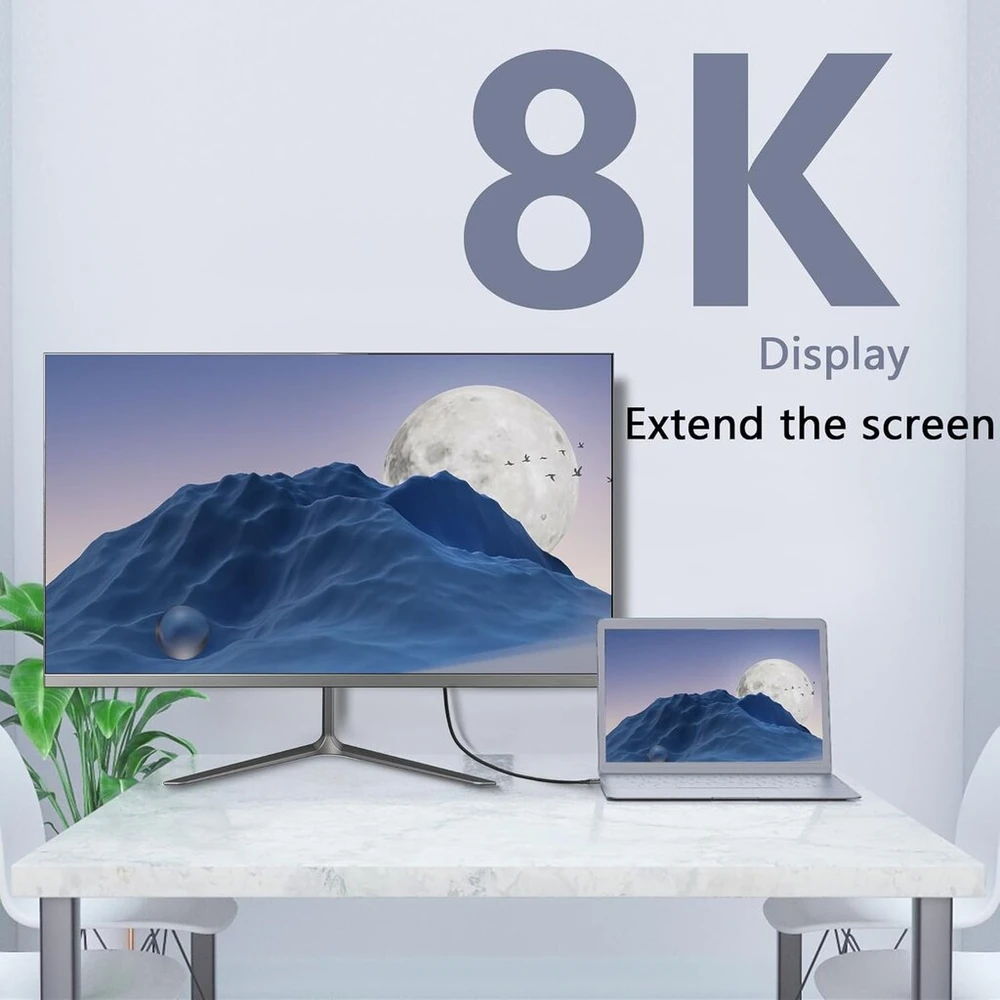Gelrhonr mini hdmi į hdmi kabelis, 90 laipsnių kištukas, 48 gbps didelis greitis, 8k @ 60 hz, 4k @ 144 hz, skirta kamerai, vaizdo kamerai, hdtv, nešiojamam kompiuteriui (0,5 m, stačiu kampu)