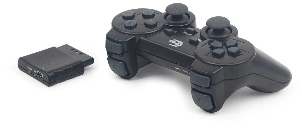 Gembird Jpd Wdv belaidis žaidimų valdymo pultas su vibracija Ps2/ps3/pc, juodas