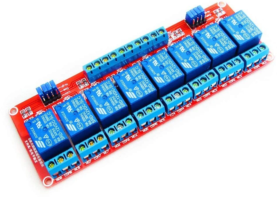 Generic 12v 8 kanalų relės modulis su opto izoliacija