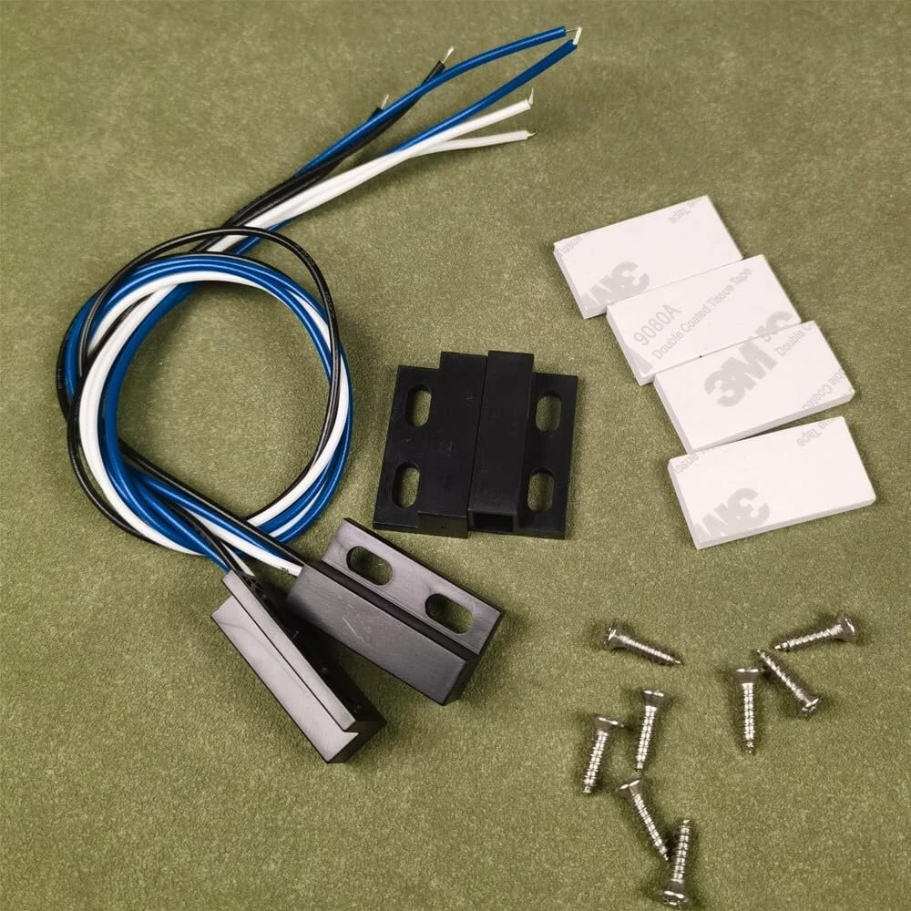 Generic 2 magnetiniai durų/langų jutikliai, juodi, laidiniai