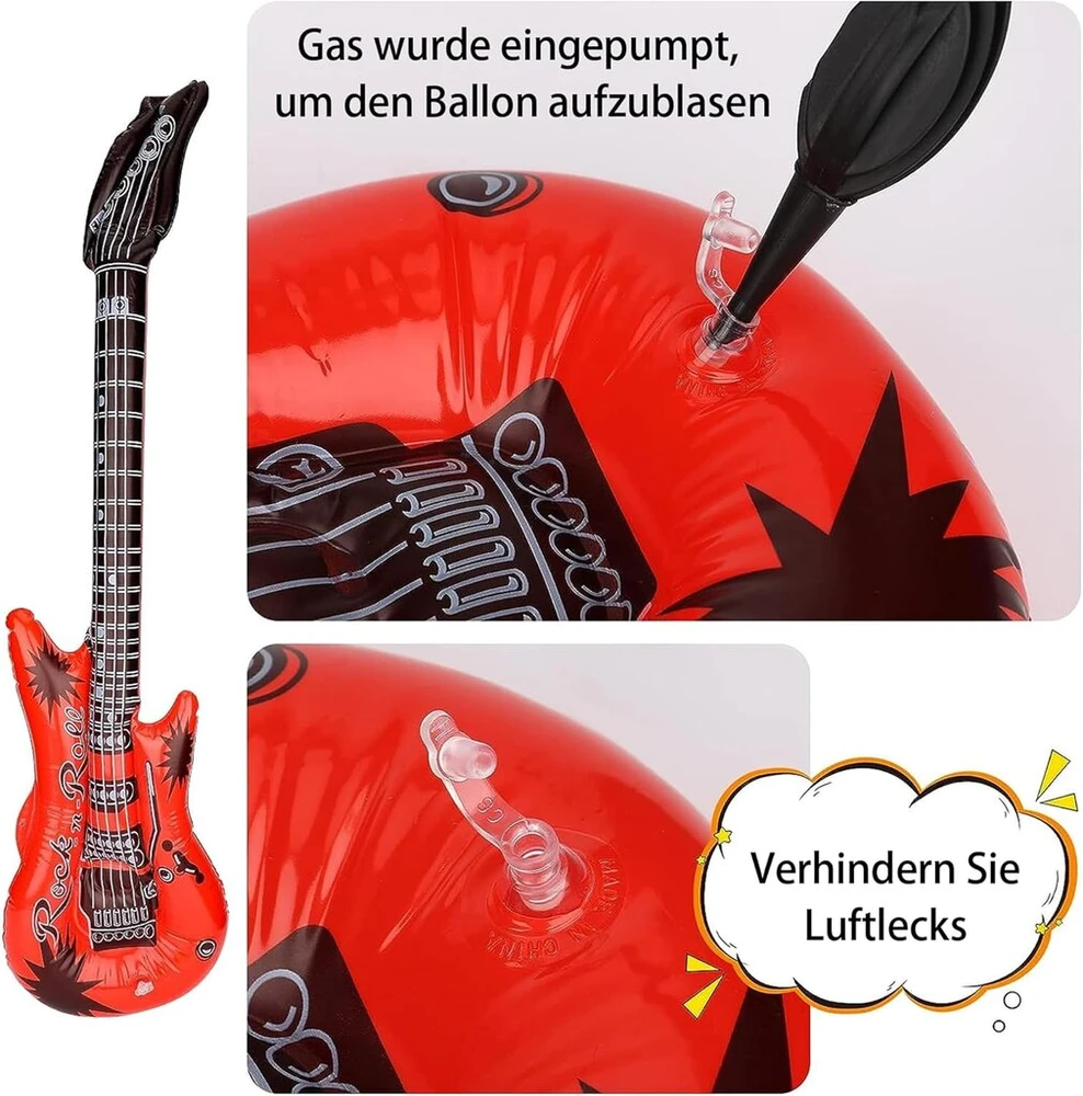 Generisch Balionų rinkinys: 10 pripučiamų muzikos instrumentų vakarėliui
