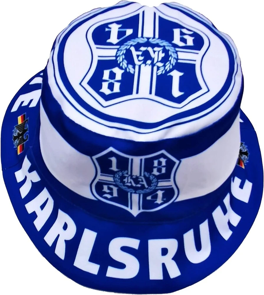 Generisch Karlsruhe fano skrybėlė, nuo saulės, žvejo skrybėlė, žvejo skrybėlė, fano skrybėlė, karinė skrybėlė, mėlyna, balta