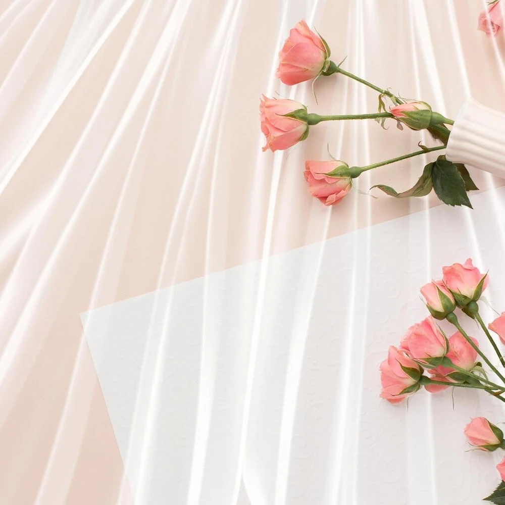 Generisch Organza audinio dekoracija šilkinis baltas permatomas tiulis nuotakos tiulio audinys fono dekoras 183x150 cm permatomas organzos audinys drapiravimui užuolaidoms suknelėms pasidaryk pats