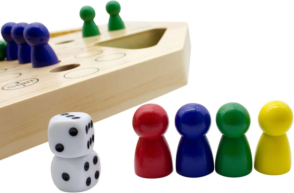 Gico medinis ludo žaidimas xl – stalo žaidimas visai šeimai, tvirta konstrukcija. gerai žinomas stalo žaidimas jauniems ir seniems su didelėmis figūrėlėmis 7957