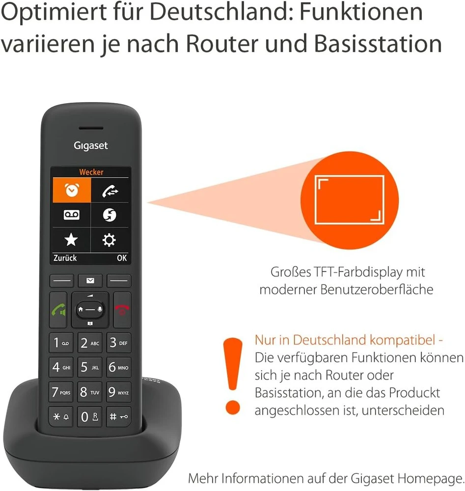 Gigaset C575a belaidis telefono aparatas su atsakikliu