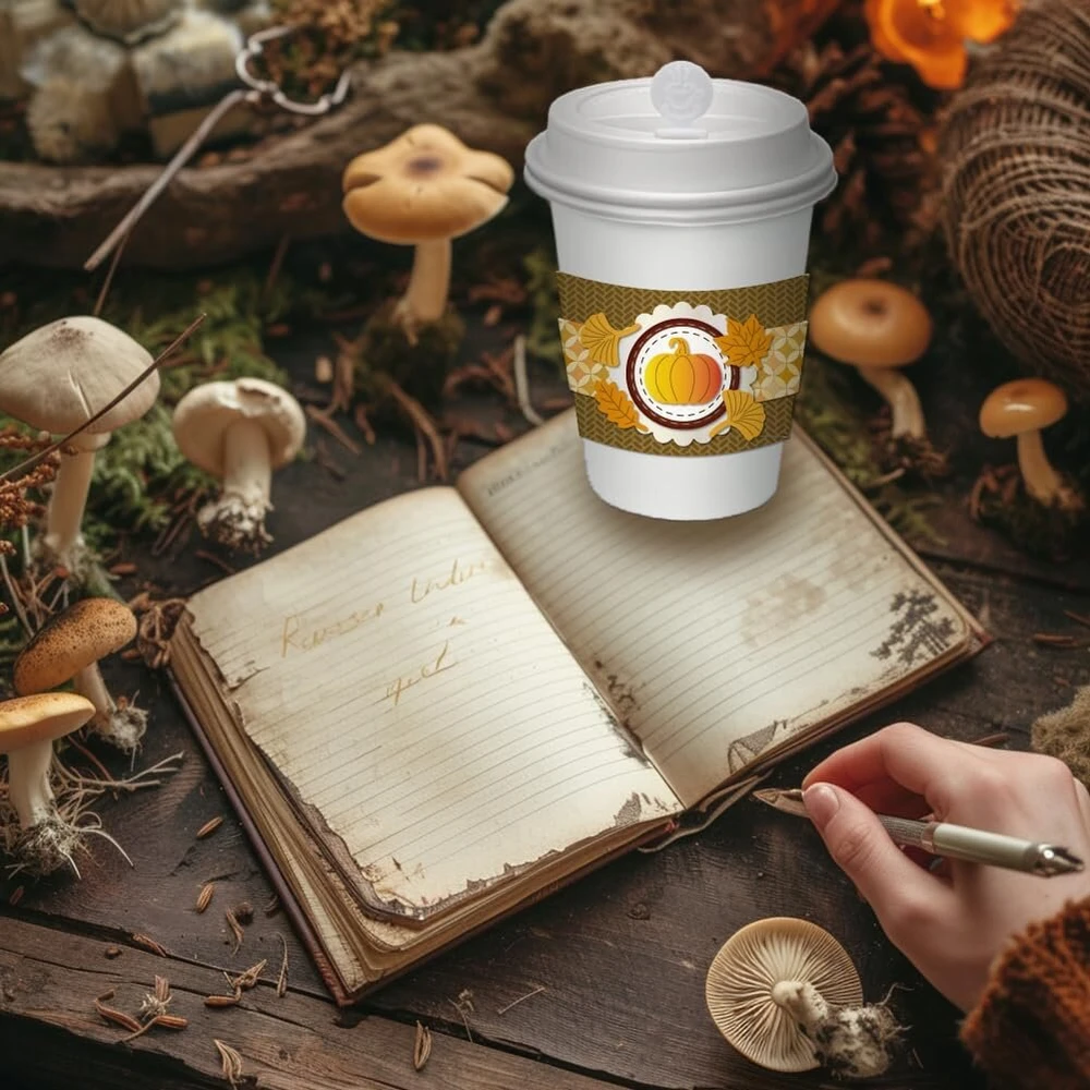Globeleland 3d keturių sezonų pjovimo štampai su kavos puodelio rinkiniu šventėms metalinis kavos puodelio rėmelis pjovimo štampai kortelių gamybai "pasidaryk pats" scrapbooking dekoravimo įspaudimas