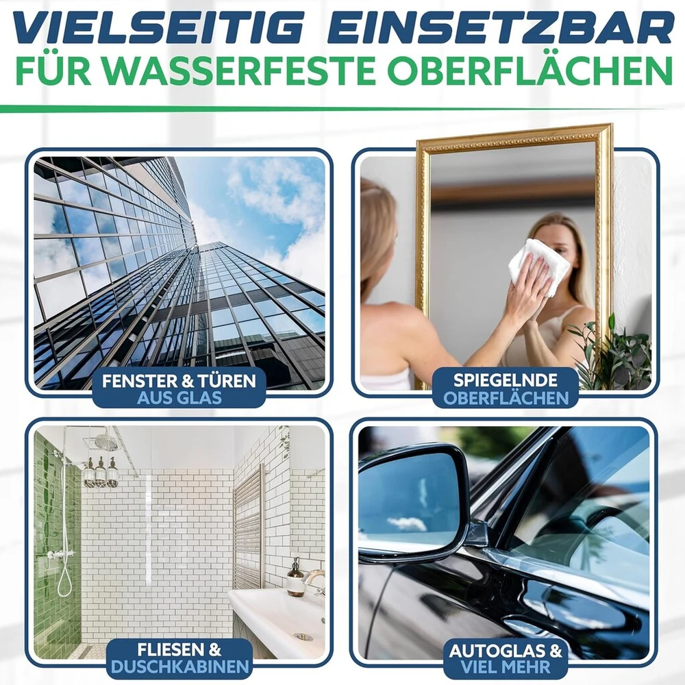 Glorypure glas-mager langų valiklis 200x koncentratas, profesionali kokybė, 1 litras, be dryžių, švarus, švelnus medžiagoms, labai ekonomiškas, puikiai tinka langų siurbliams