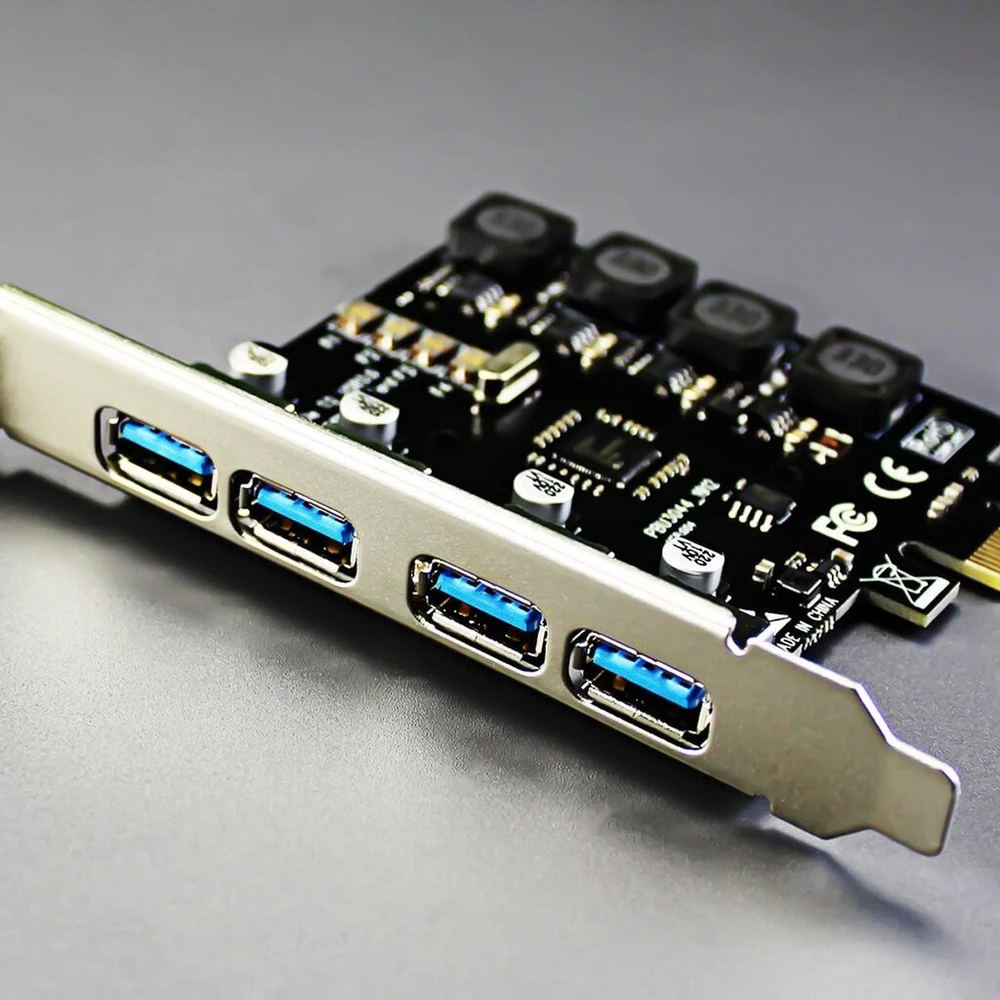 Glotrends U3044 4 prievadų Usb 3.0 Pcie plėtimosi kortelė