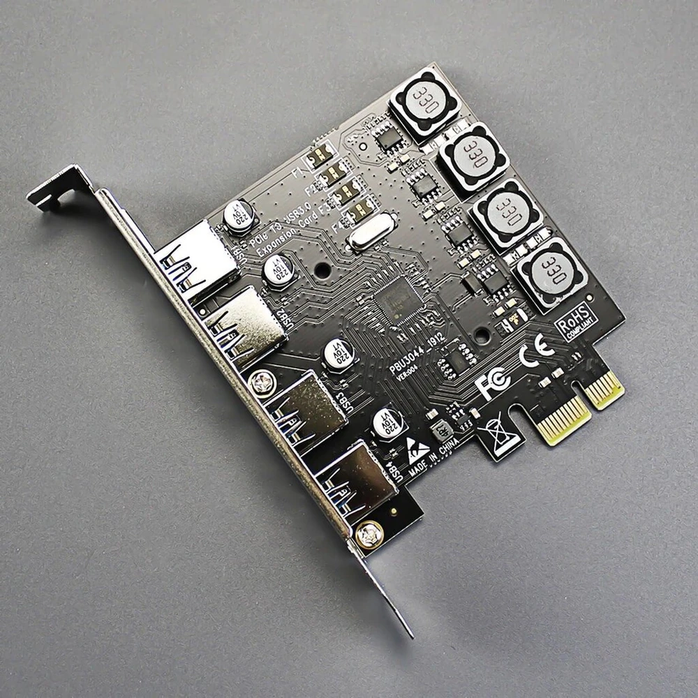 Glotrends U3044 4 prievadų Usb 3.0 Pcie plėtimosi kortelė