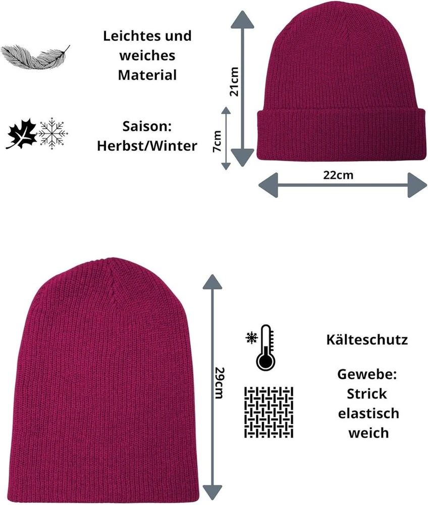 Go Heavy ilga unisex žieminė kepurė, megzta kepurė